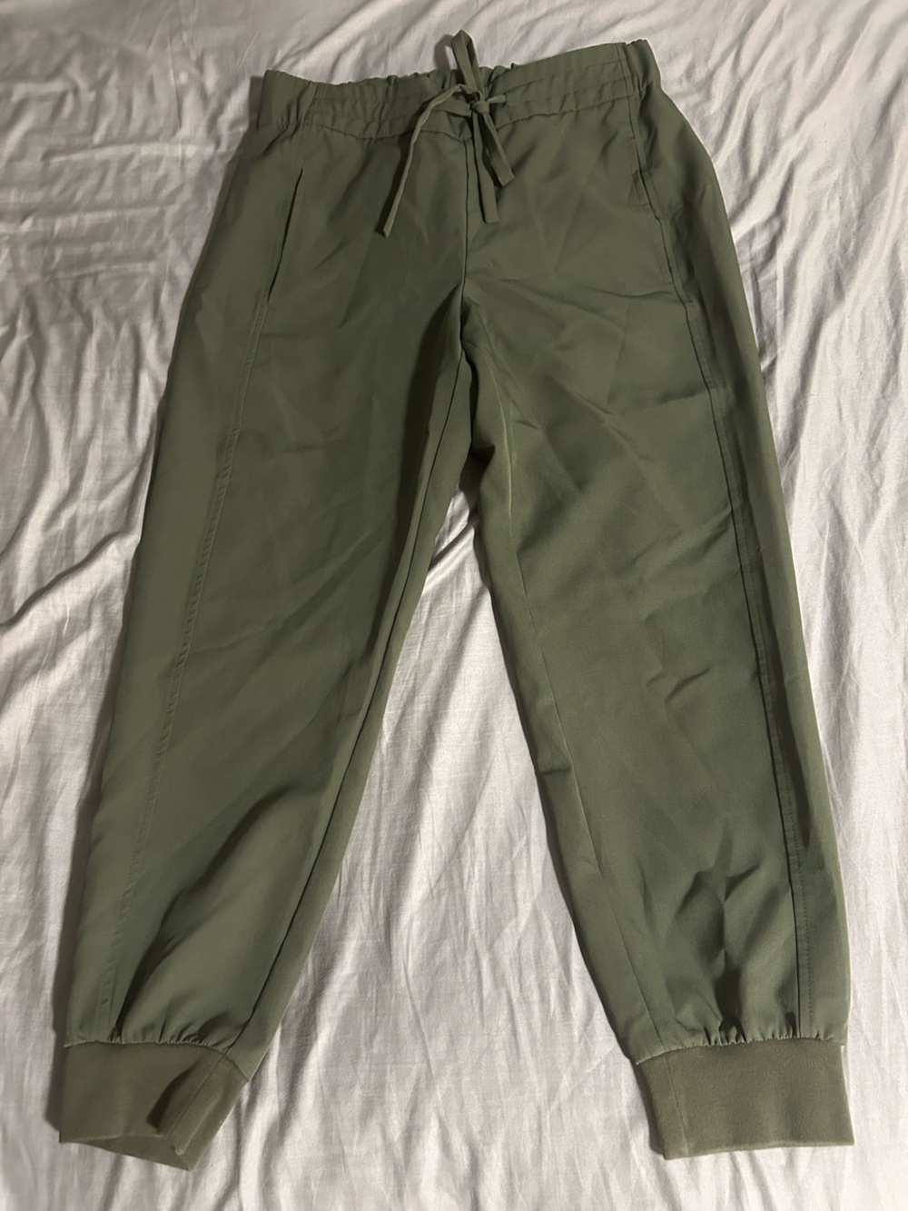 Prologue Olive Drawstring Jogger Pants Size S